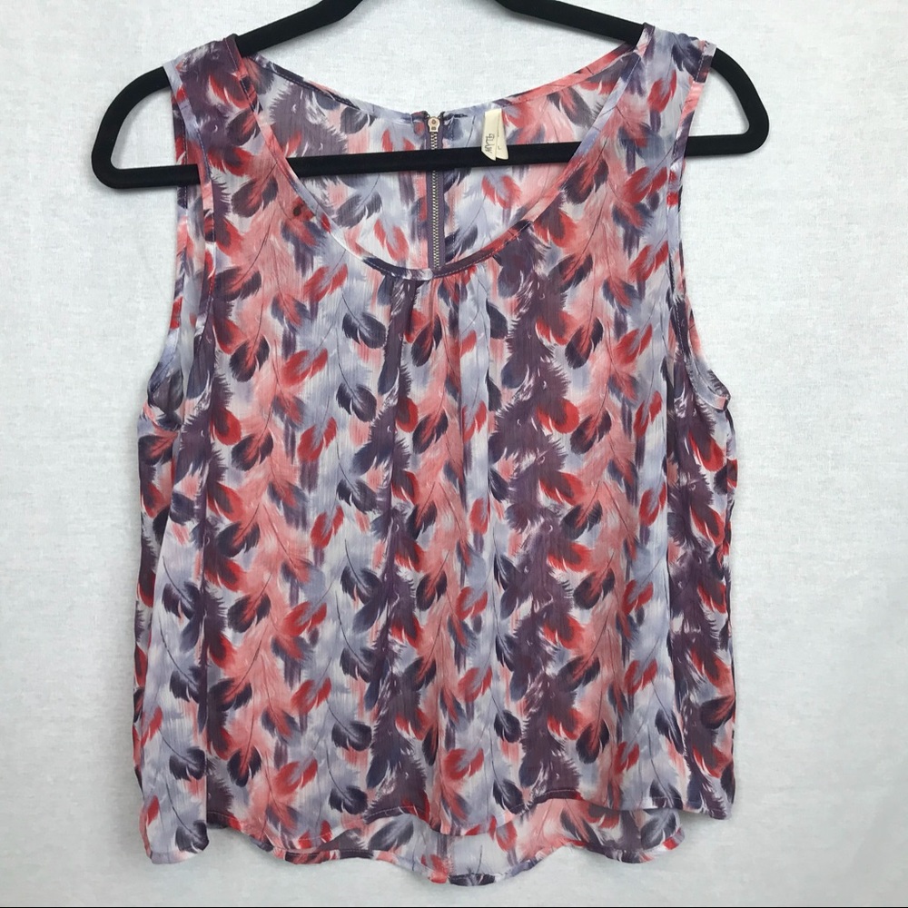 MYTH NYC Large Feather tank Boho